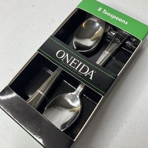 Oneida Tress Tea Spoons Teaspoons Set Of 8 NEW In Box